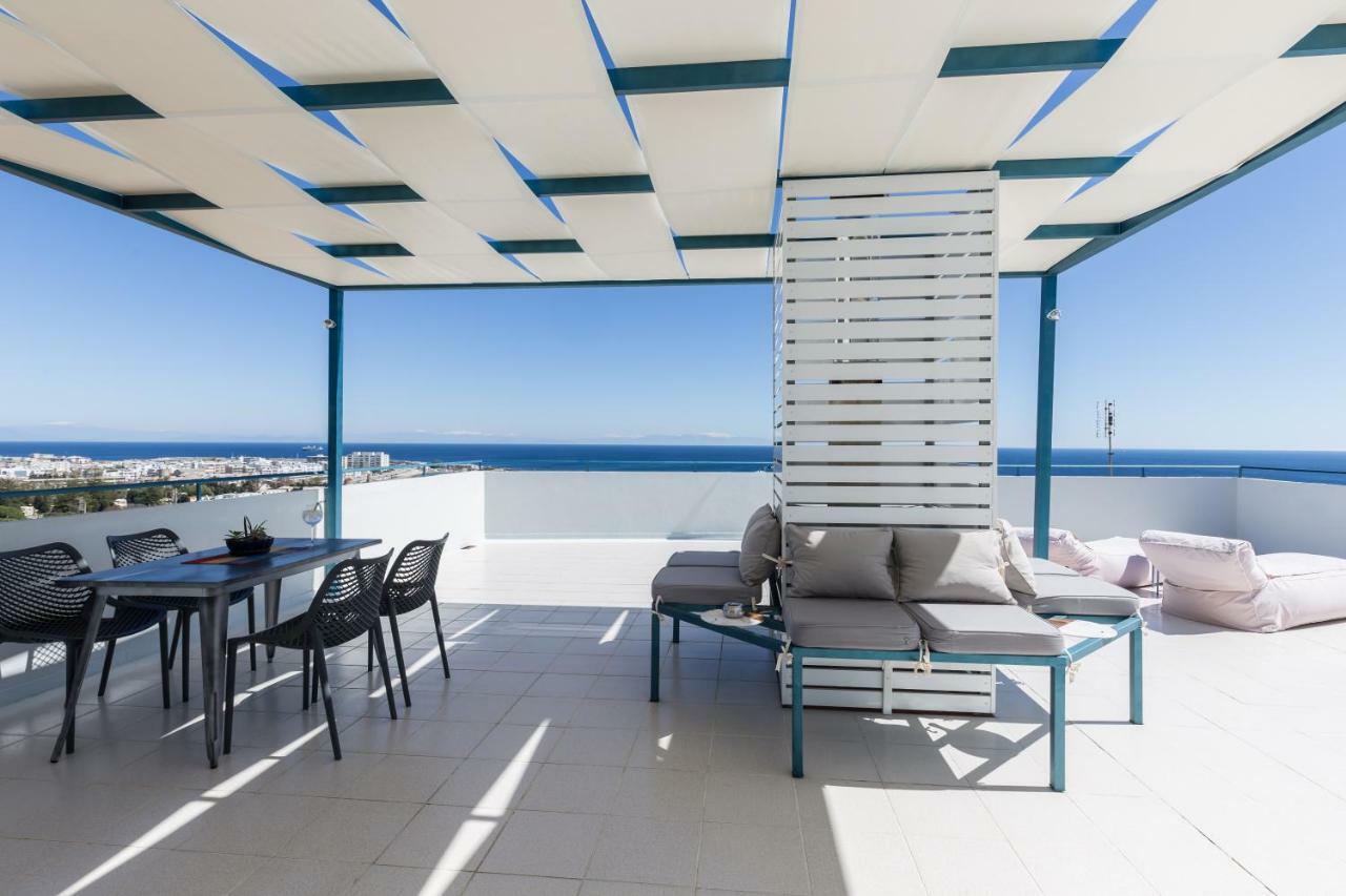 Groovy & Cozy Apt With Private Seaview Rooftop Terrace Rhodes City Exterior foto